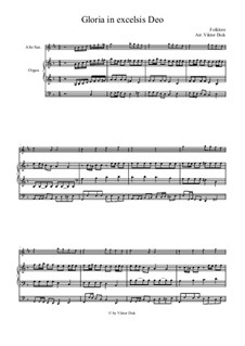 Gloria in Excelsis Deo: Für Altsaxophon und Orgel by folklore