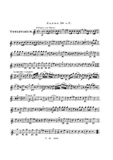 Si consistant, HV 86: Horn I in C part by Joseph Eybler