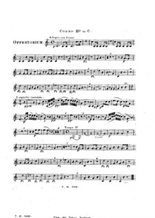 Si consistant, HV 86: Horn II in C part by Joseph Eybler