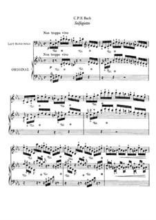 Solfeggietto, H 220 Wq 117:2: Für die linke Hand allein by Carl Philipp Emanuel Bach