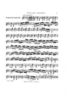 Si consistant, HV 86: Violinstimme II by Joseph Eybler