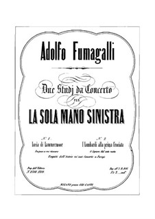 Konzert-Etüde für die linke Hand, Op.18: Für Klavier by Adolfo Fumagalli