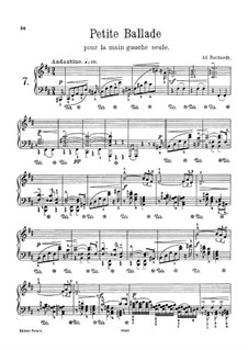 Kleine Ballade für die linke Hand: Für Klavier by Adolf Ruthardt