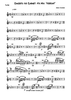 Concerto for Clarinet: Movement IV 'Viderunt' – parts by Martin Twycross