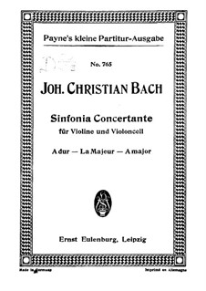 Sinfonia concertante, W C34: Sinfonia concertante by Johann Christian Bach