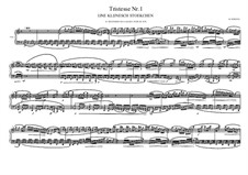 Tristesse No.1 for piano, MVWV 500: Tristesse No.1 for piano by Maurice Verheul