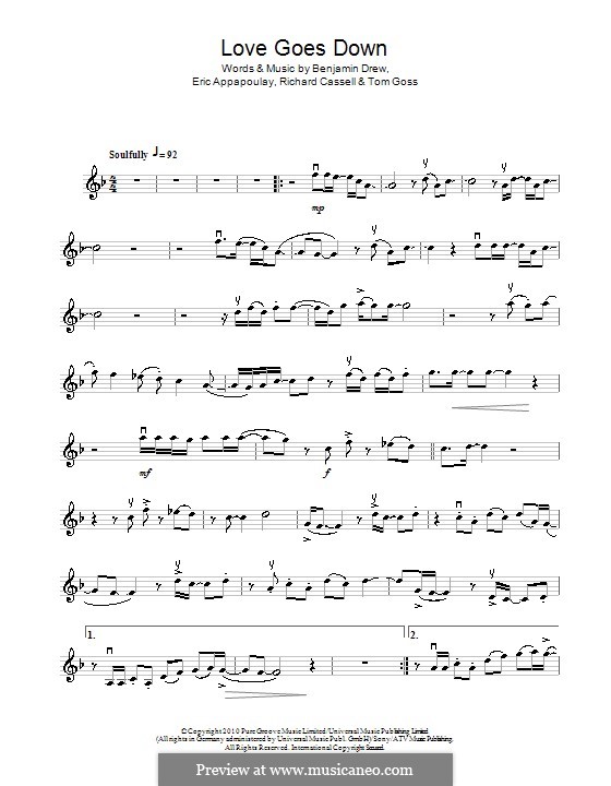Love Goes Down (Plan B): Für Violine by Benjamin Drew, Eric Appapoulay, Richard Cassell, Tom Goss