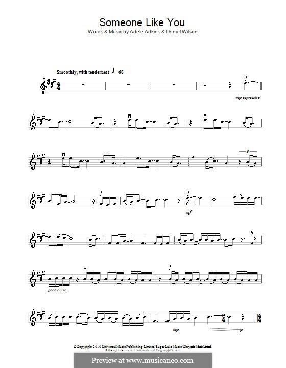 Someone Like You: Für Violine by Adele, Daniel Wilson