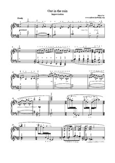 Out in the rain: Out in the rain by Andreas Häberlin