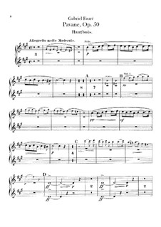 Pavane, Op.50: Oboenstimme by Gabriel Fauré