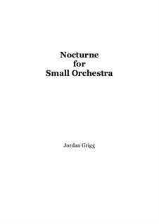 Nocturne for Small Orchestra: Nocturne for Small Orchestra by Jordan Grigg