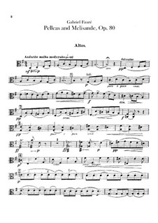 Pelléas et Mélisande, Op.80: Violastimme by Gabriel Fauré