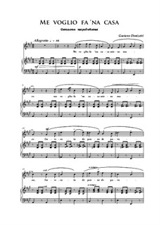 Me voglio fa 'na casa: A-Dur by Gaetano Donizetti