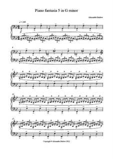Piano Fantasia No.5 in G Minor: Piano Fantasia No.5 in G Minor by Alexander Barlow