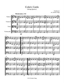 Colin's Cattle: Für Streichquartett by Unknown (works before 1850)