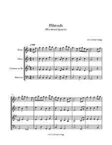 Pibroch: For woodwind quartet by folklore