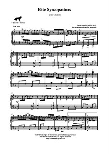 Elite Syncopations: Sehr leichte Fassung by Scott Joplin