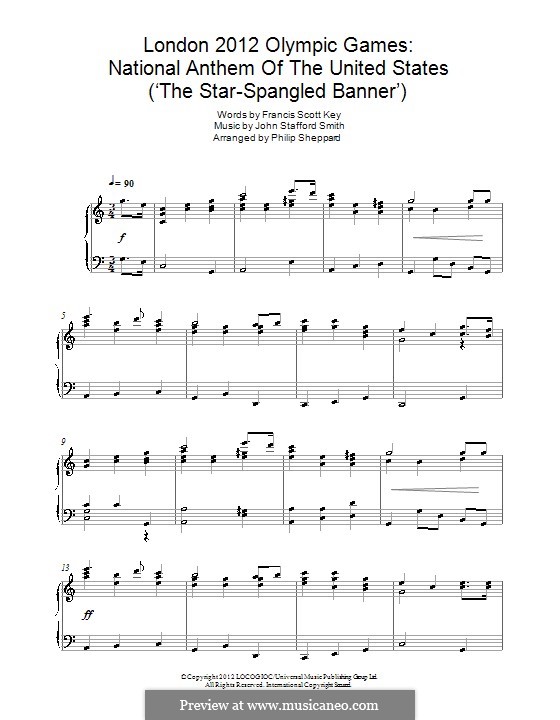 Piano version: Für einen Interpreten by John Stafford Smith