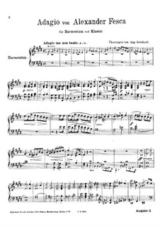 Adagio: Harmoniumstimme by Alexander Fesca