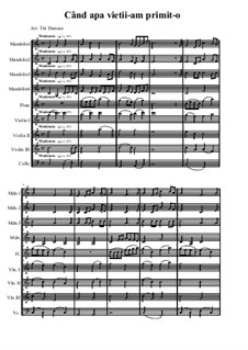 Cand Apa Vietii Am Primit O Von Folklore Noten Auf Musicaneo