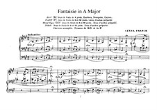 Drei Stücke für Gosse Orgel: Fantasie Nr.2 in A-Dur by César Franck