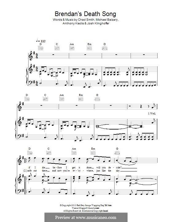 Brendan's Death Song (Red Hot Chili Peppers) von Flea, A. Kiedis, C