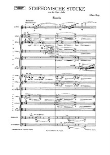 Lulu Suite: Teil I. Rondo by Alban Berg