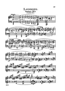 Leonore. Ouvertüre No.3, Op.72b: Version für Klavier by Ludwig van Beethoven