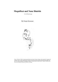 Magnificat and Nunc Dimittis: Magnificat and Nunc Dimittis by Sonja Grossner