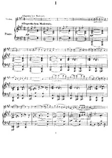 Sonate für Violine und Klavier in A-Dur, M.8 FWV 8: Partitur by César Franck