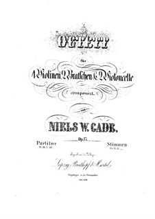 Streichoktett in F-dur, Op.17: Vollpartitur by Niels Wilhelm Gade