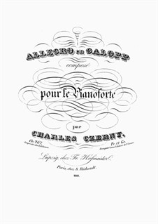 Allegro en Galopp, Op.267: Allegro en Galopp by Carl Czerny