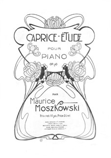 Zwei Stücke für Klavier, Op.70: No.1 Caprice-Étude by Moritz Moszkowski