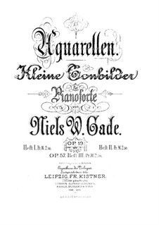 Aquarelle, Op.19: Nr.1-5 by Niels Wilhelm Gade