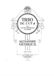 Klaviertrio in A-Dur: Vollpartitur by Alexandre Georges