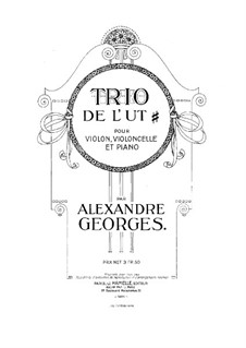 Klaviertrio in A-Dur: Cellostimme by Alexandre Georges