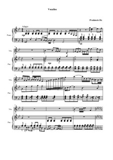 Vocalise for violin and piano, Op.4: Vocalise for violin and piano by Dzmitry Pradanets