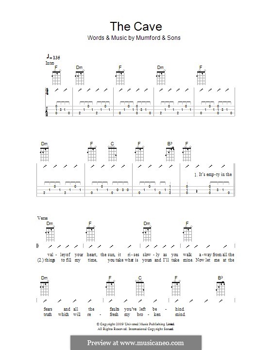 The Cave (Mumford & Sons): Für Ukulele by Marcus Mumford