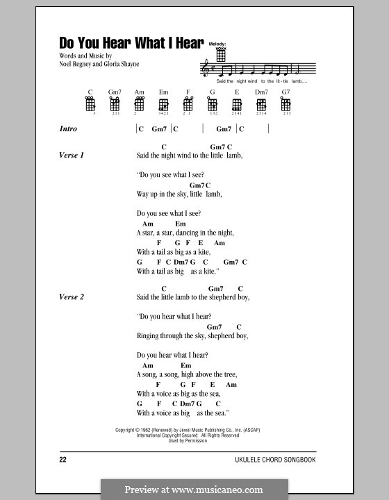 Vocal version: Text und Akkorde by Gloria Shayne, Noël Regney