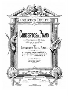 Konzert für Klavier und Orchester Nr.1, J.98 Op.11: Bearbeitung für zwei Klaviere by Carl Maria von Weber