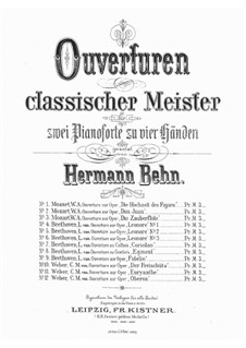 Ouvertüre: Für Klavier, vierhändig by Carl Maria von Weber