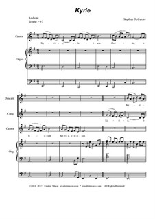 Mass of Saint Michael: Singpartitur by Stephen DeCesare