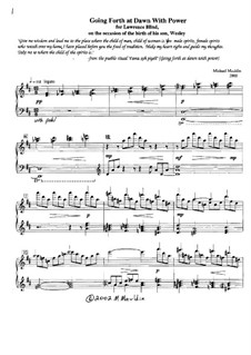 Going Forth at Dawn With Power (Piano): Going Forth at Dawn With Power (Piano) by Michael Mauldin