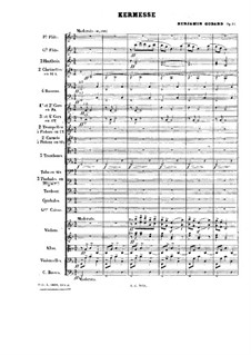 Stücke für Orchester, Op.51: Kermesse by Benjamin Godard