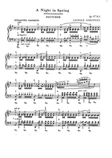 Stücke für Klavier, Op.15: Nr.2 Frühlingsnacht by Leopold Godowsky