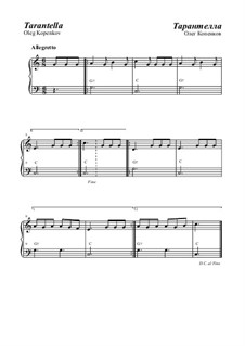 Tarantella, Op.16: Für Klavier by Oleg Kopenkov