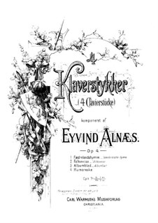 Vier Klavierstücke, Op.4: Für einen Interpreten by Eyvind Alnæs