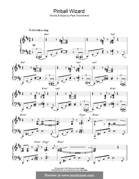 pinball wizard chords pinball wizard chords