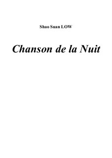 Chanson de la nuit von S.S. Low Noten auf MusicaNeo