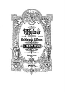 Sieben Walzer für Klavier, vierhändig, Op.93: Erste und zweite Stimme by Marco Enrico Bossi